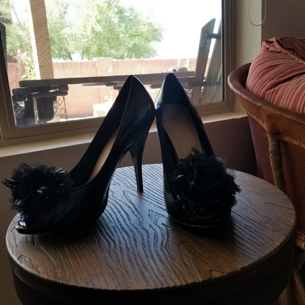 black heels